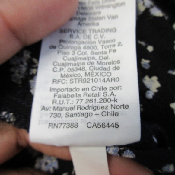 Madewell Petite Ruffle Sleeve Tie-Waist Jumpsuit M Floral Wide Leg Blue Boho 384 - Picture 6 of 16